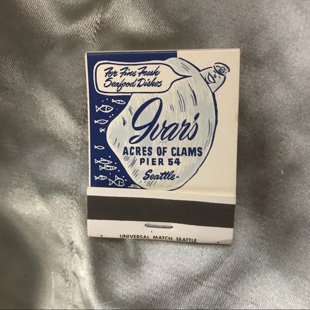 Vintage Ivars Seattle Collectible Matchbook